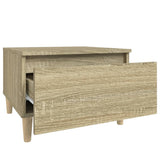 NNEVL Side Table Sonoma Oak 50x46x35 cm Engineered Wood