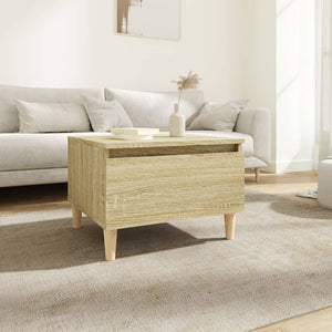NNEVL Side Table Sonoma Oak 50x46x35 cm Engineered Wood