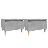 NNEVL Side Tables 2 pcs Concrete Grey 50x46x35 cm Engineered Wood