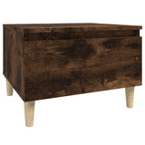 NNEVL Side Table Smoked Oak 50x46x35 cm Engineered Wood