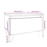 NNEVL Side Table Smoked Oak 50x46x35 cm Engineered Wood