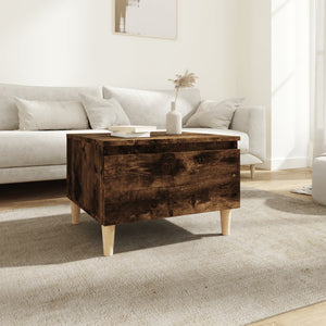 NNEVL Side Table Smoked Oak 50x46x35 cm Engineered Wood