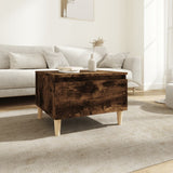 NNEVL Side Table Smoked Oak 50x46x35 cm Engineered Wood