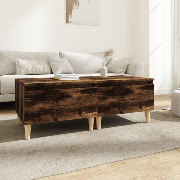 NNEVL Side Tables 2 pcs Smoked Oak 50x46x35 cm Engineered Wood