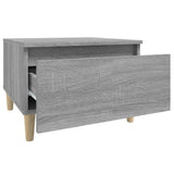 NNEVL Side Table Grey Sonoma 50x46x35 cm Engineered Wood