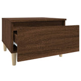 NNEVL Side Table Brown Oak 50x46x35 cm Engineered Wood
