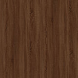 NNEVL Side Table Brown Oak 50x46x35 cm Engineered Wood