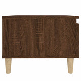NNEVL Side Tables 2 pcs Brown Oak 50x46x35 cm Engineered Wood