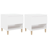 NNEVL Bedside Tables 2 pcs White 50x46x50 cm Engineered Wood