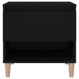 NNEVL Bedside Tables 2 pcs Black 50x46x50 cm Engineered Wood