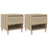 NNEVL Bedside Tables 2 pcs Sonoma Oak 50x46x50 cm Engineered Wood