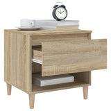 NNEVL Bedside Tables 2 pcs Sonoma Oak 50x46x50 cm Engineered Wood