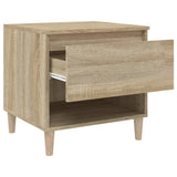 NNEVL Bedside Tables 2 pcs Sonoma Oak 50x46x50 cm Engineered Wood
