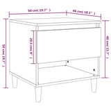 NNEVL Bedside Tables 2 pcs Sonoma Oak 50x46x50 cm Engineered Wood