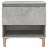 NNEVL Bedside Table Concrete Grey 50x46x50 cm Engineered Wood