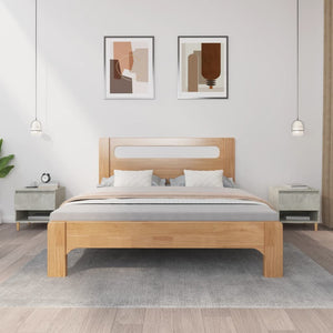 NNEVL Bedside Tables 2 pcs Concrete Grey 50x46x50 cm Engineered Wood