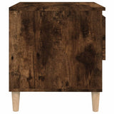 NNEVL Bedside Table Smoked Oak 50x46x50 cm Engineered Wood