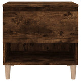 NNEVL Bedside Tables 2 pcs Smoked Oak 50x46x50 cm Engineered Wood