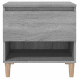NNEVL Bedside Table Grey Sonoma 50x46x50 cm Engineered Wood