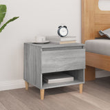 NNEVL Bedside Table Grey Sonoma 50x46x50 cm Engineered Wood