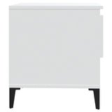 NNEVL Side Table White 50x46x50 cm Engineered Wood