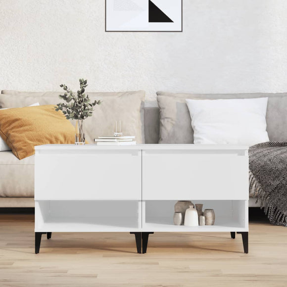 NNEVL Side Tables 2 pcs White 50x46x50 cm Engineered Wood
