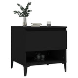 NNEVL Side Tables 2 pcs Black 50x46x50 cm Engineered Wood