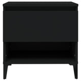 NNEVL Side Tables 2 pcs Black 50x46x50 cm Engineered Wood
