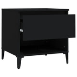 NNEVL Side Tables 2 pcs Black 50x46x50 cm Engineered Wood