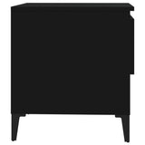 NNEVL Side Tables 2 pcs Black 50x46x50 cm Engineered Wood