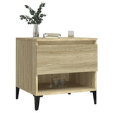 NNEVL Side Table Sonoma Oak 50x46x50 cm Engineered Wood