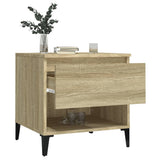 NNEVL Side Table Sonoma Oak 50x46x50 cm Engineered Wood