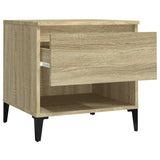 NNEVL Side Table Sonoma Oak 50x46x50 cm Engineered Wood