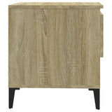 NNEVL Side Table Sonoma Oak 50x46x50 cm Engineered Wood