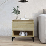 NNEVL Side Table Sonoma Oak 50x46x50 cm Engineered Wood