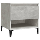 NNEVL Side Table Concrete Grey 50x46x50 cm Engineered Wood