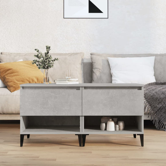 NNEVL Side Tables 2 pcs Concrete Grey 50x46x50 cm Engineered Wood