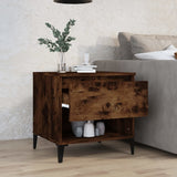 NNEVL Side Table Smoked Oak 50x46x50 cm Engineered Wood