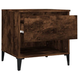 NNEVL Side Table Smoked Oak 50x46x50 cm Engineered Wood