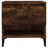 NNEVL Side Tables 2 pcs Smoked Oak 50x46x50 cm Engineered Wood