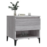 NNEVL Side Table Grey Sonoma 50x46x50 cm Engineered Wood