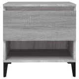 NNEVL Side Table Grey Sonoma 50x46x50 cm Engineered Wood