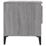 NNEVL Side Table Grey Sonoma 50x46x50 cm Engineered Wood