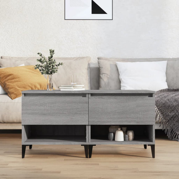 NNEVL Side Tables 2 pcs Grey Sonoma 50x46x50 cm Engineered Wood