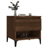 NNEVL Side Table Brown Oak 50x46x50 cm Engineered Wood
