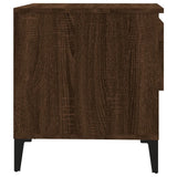 NNEVL Side Table Brown Oak 50x46x50 cm Engineered Wood