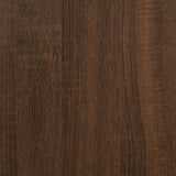 NNEVL Side Table Brown Oak 50x46x50 cm Engineered Wood