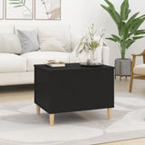 NNEVL Coffee Table Black 60x44.5x45 cm Engineered Wood