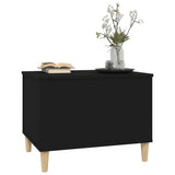NNEVL Coffee Table Black 60x44.5x45 cm Engineered Wood