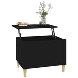 NNEVL Coffee Table Black 60x44.5x45 cm Engineered Wood